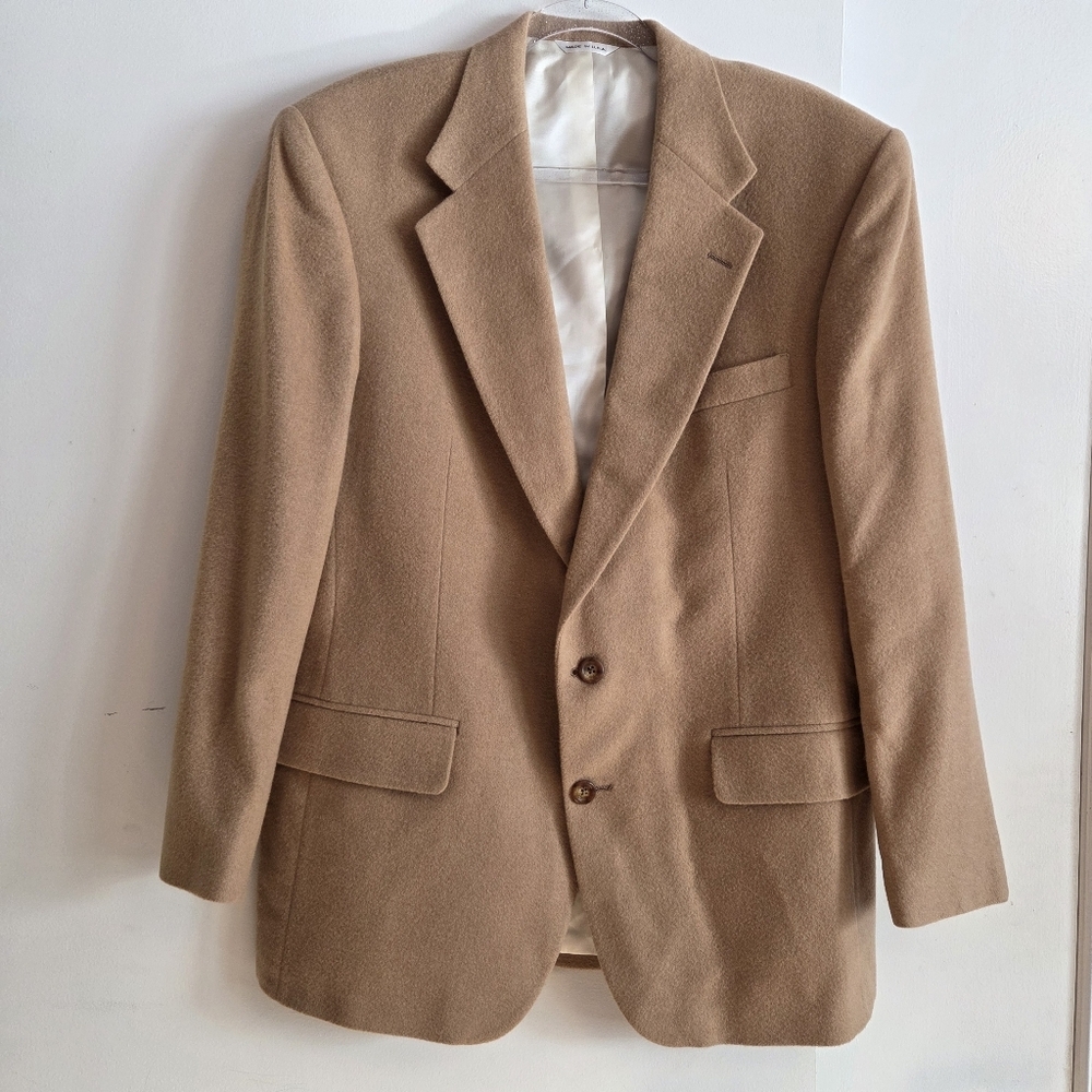 RALPH LAUREN POLO UNIVERSITY CLUB Camel Hair Sport Jacket Large 42R